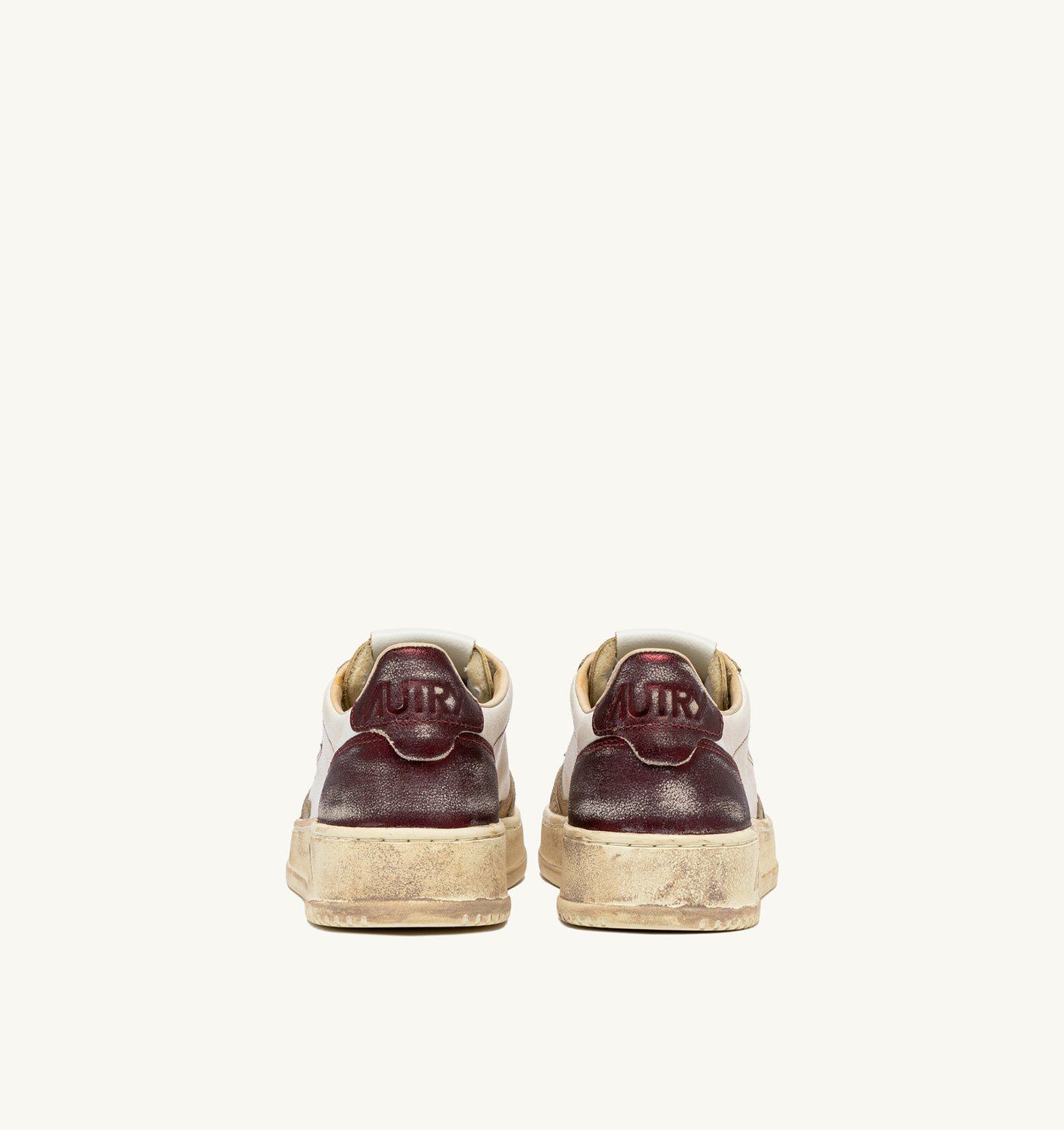 MEDALIST LOW SUPER VINTAGE SNEAKERS IN PLATINUM AND VIOLET BRUSHED LEATHER - 3