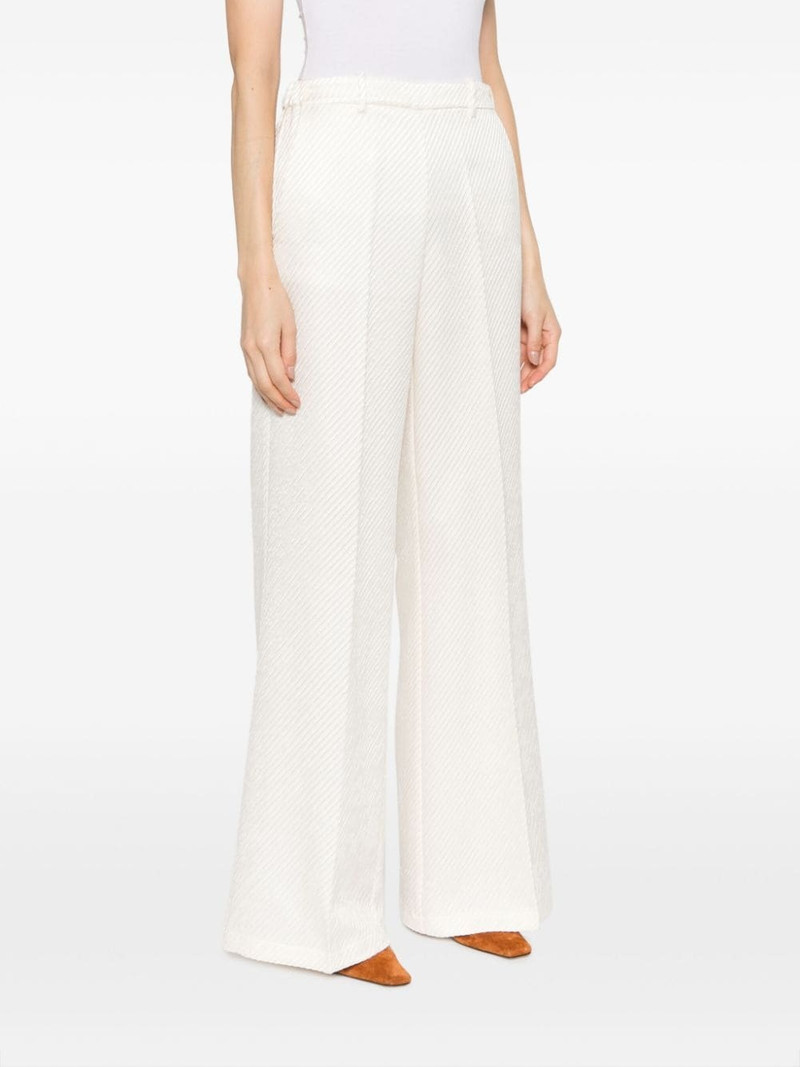 fine-ribbed wide-leg trousers 3