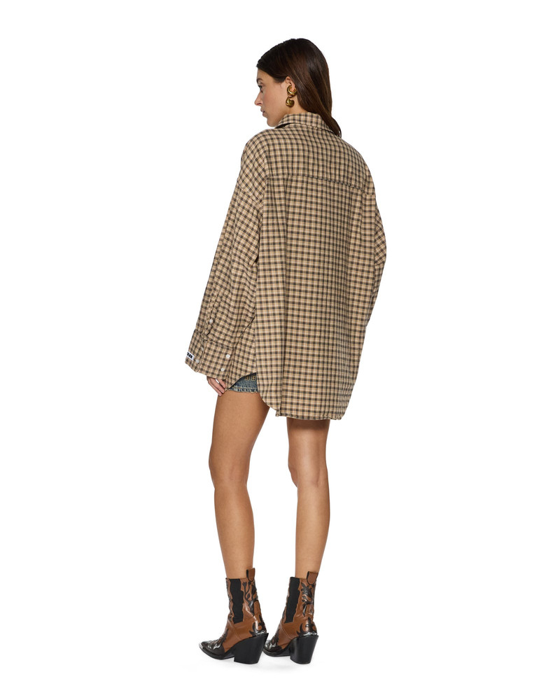 ASTRA LS SHIRT TAN PLAID 4