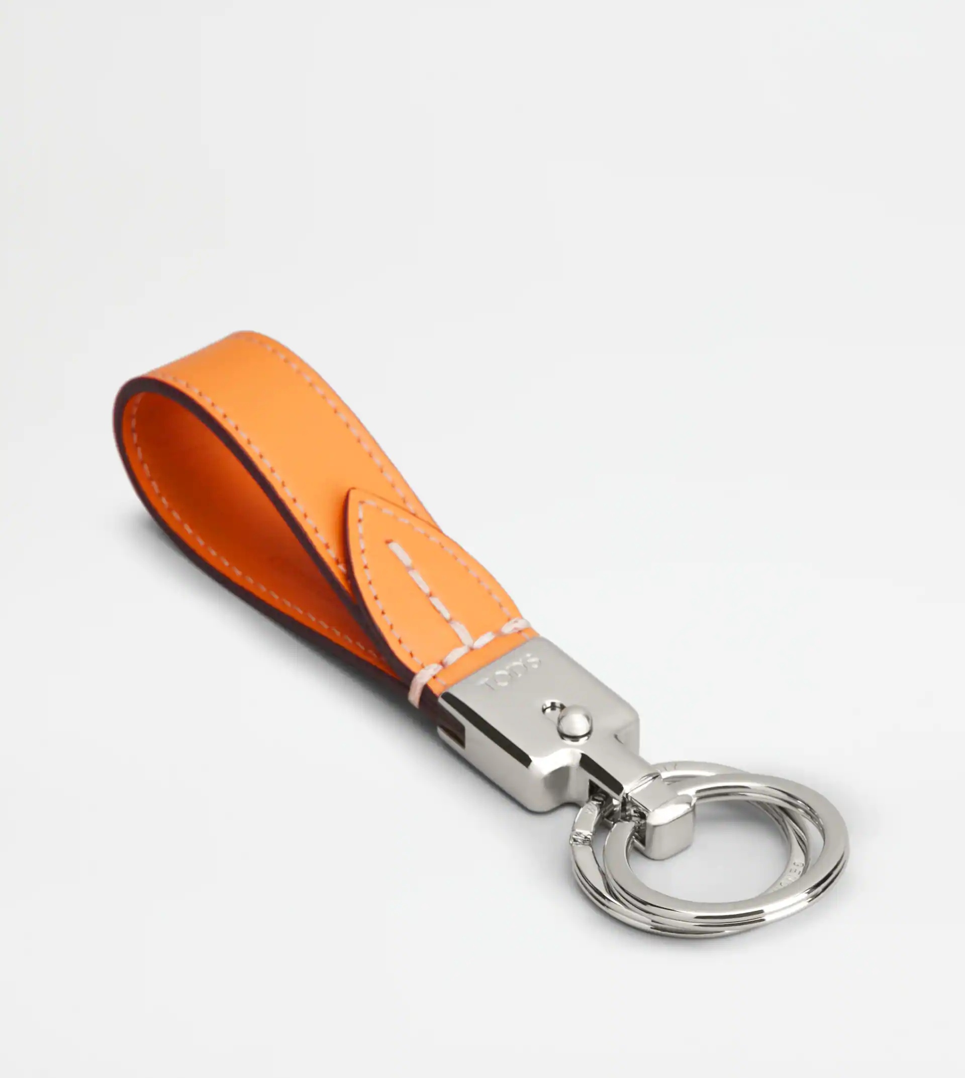 LEATHER KEY HOLDER - ORANGE - 2