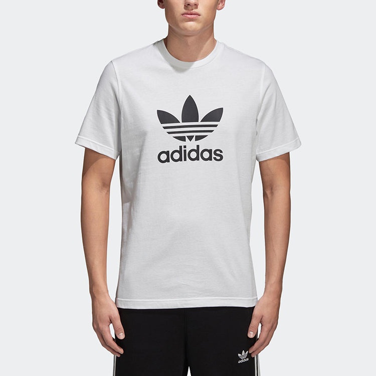 adidas originals Alphabet Printing Casual Breathable Sports Short Sleeve White CW0710 - 2