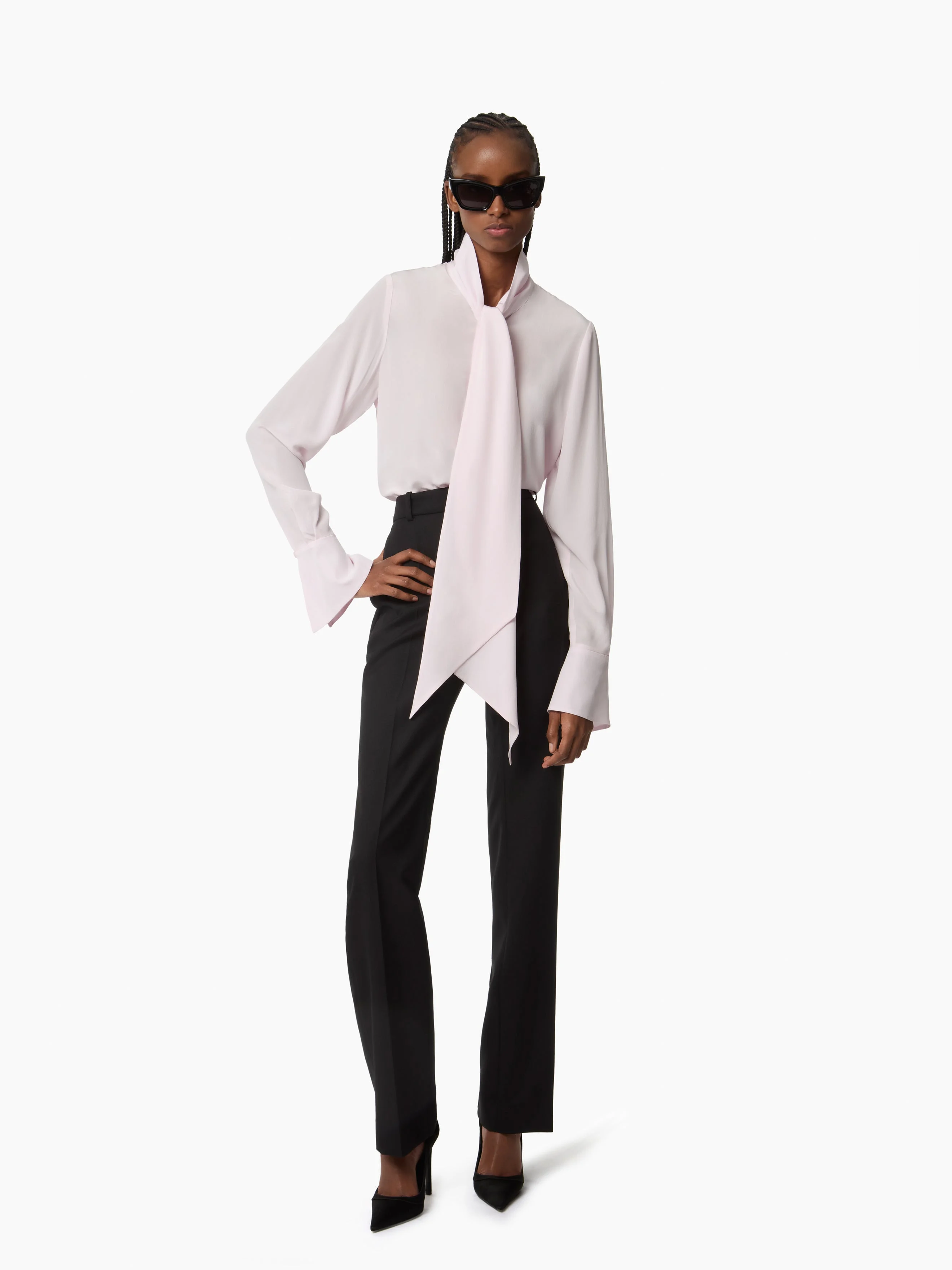 Lavalliere Silk Shirt - 1