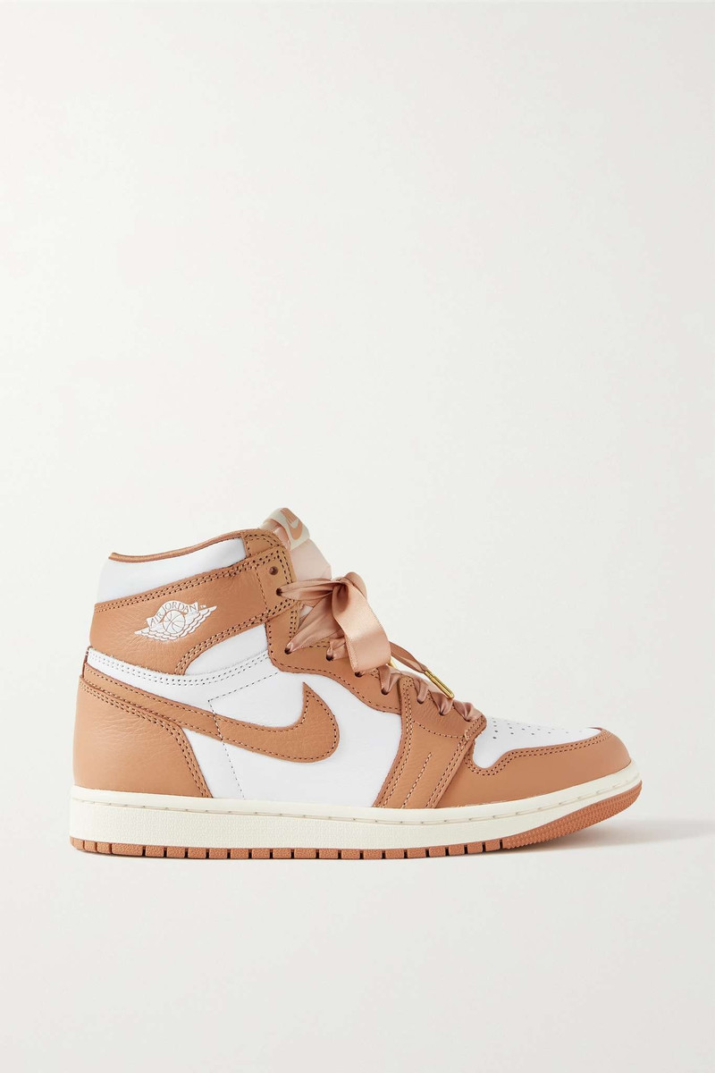 Air Jordan 1 Retro mesh-trimmed leather high-top sneakers - 1