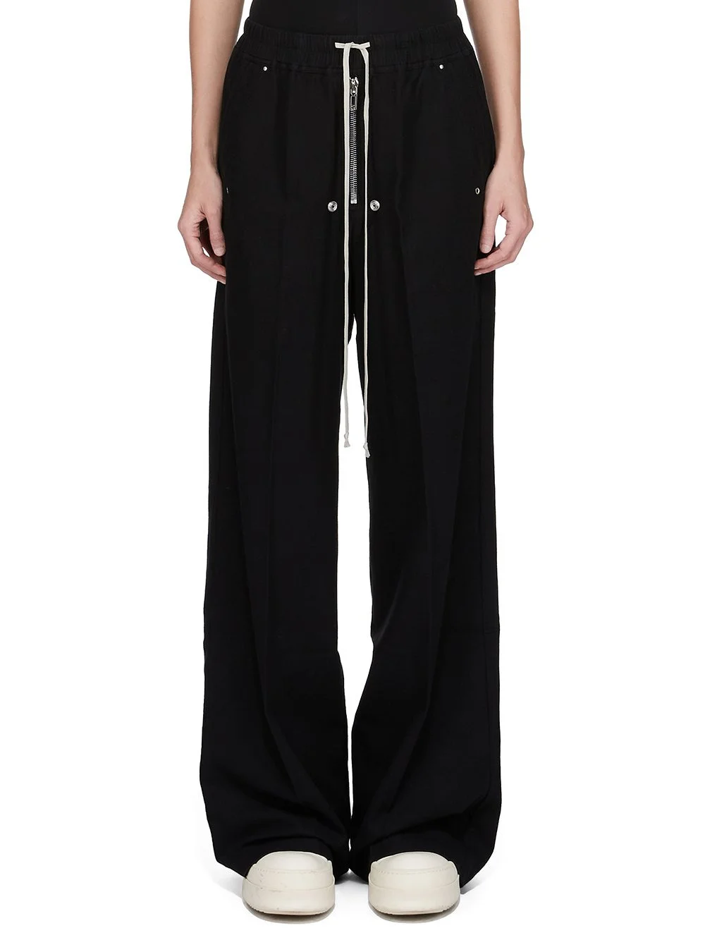 drawstring zip trousers - 1