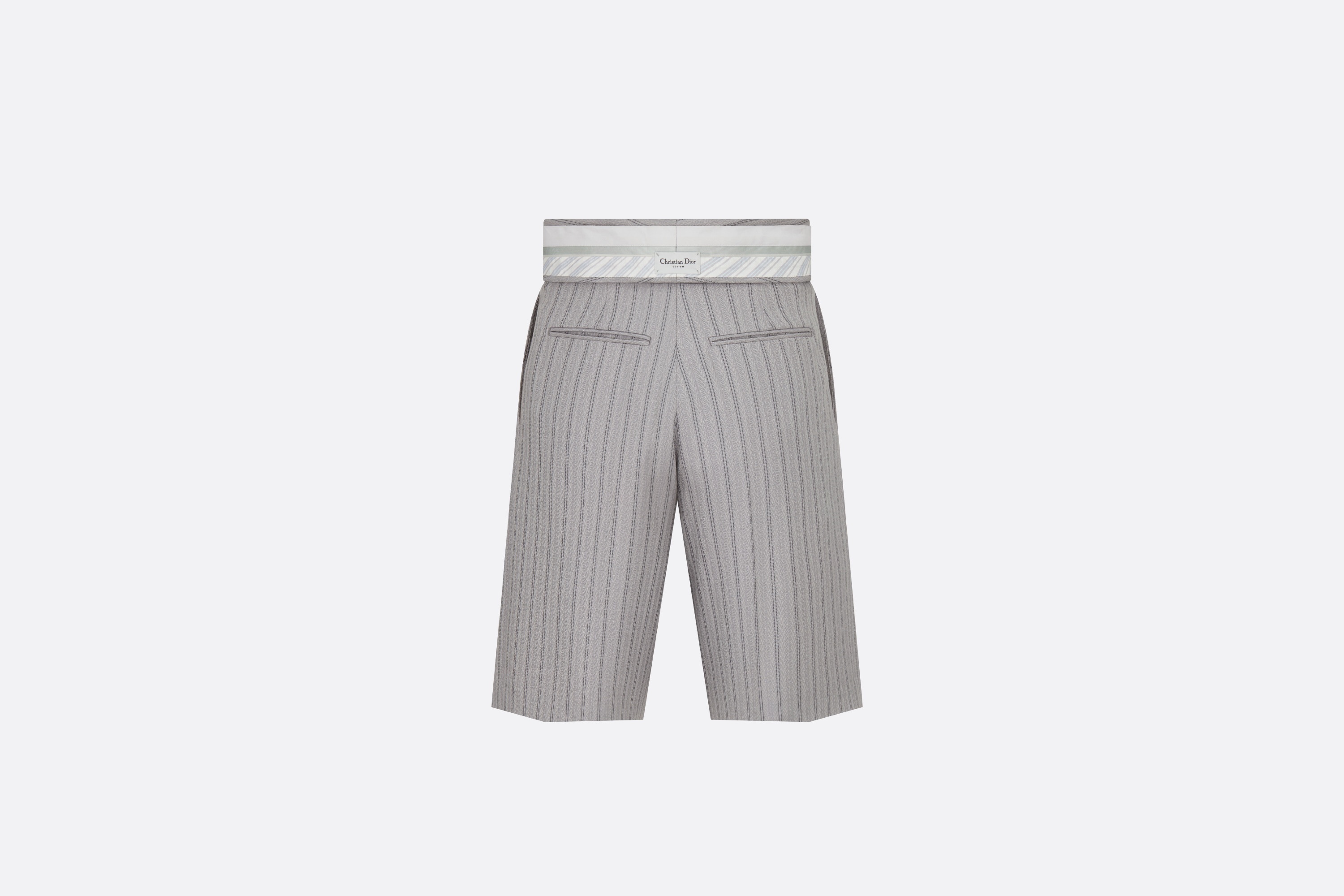 Bermuda Shorts with Turned-Down Waistband - 2