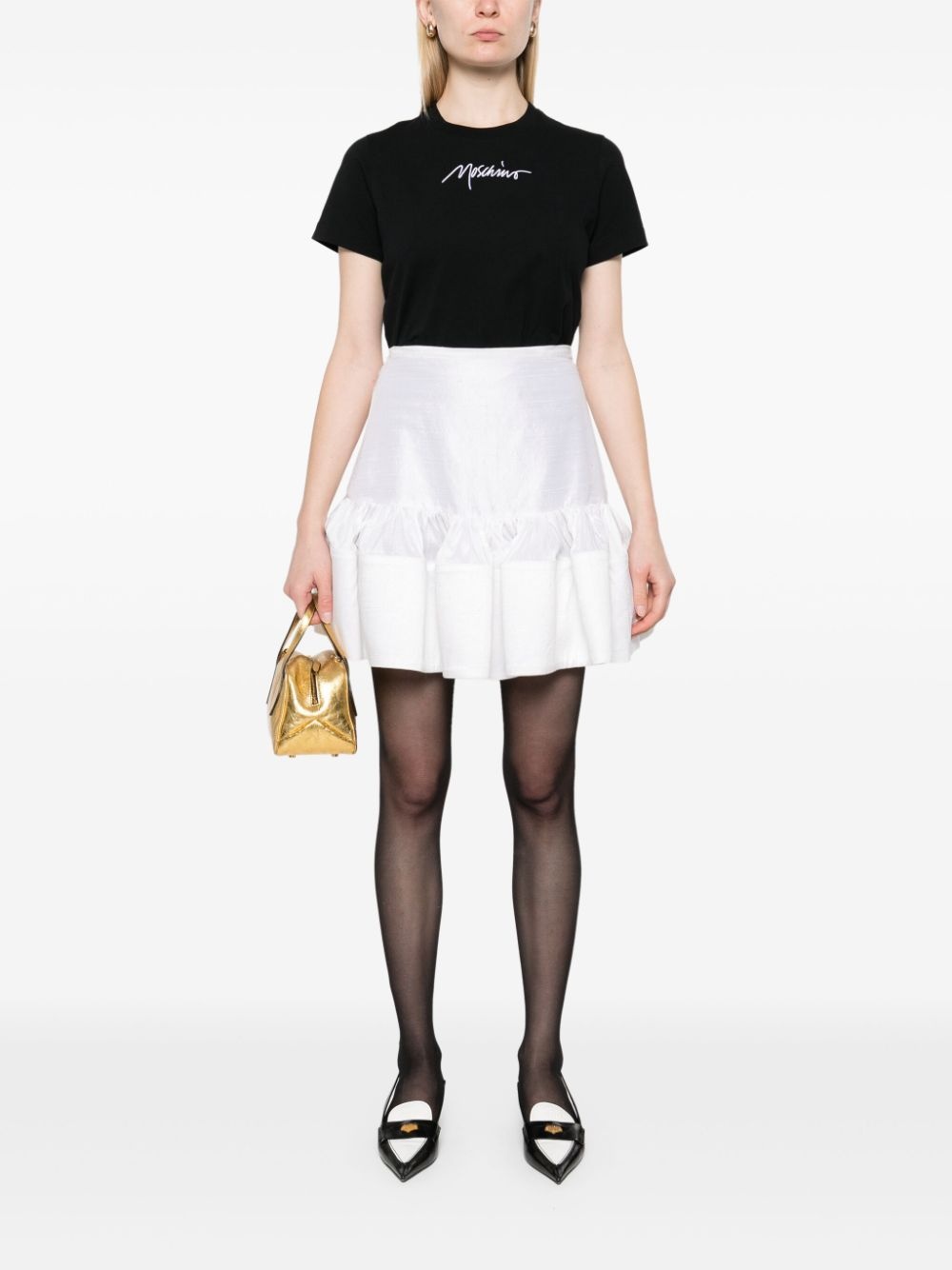 logo-embroidered T-shirt - 2