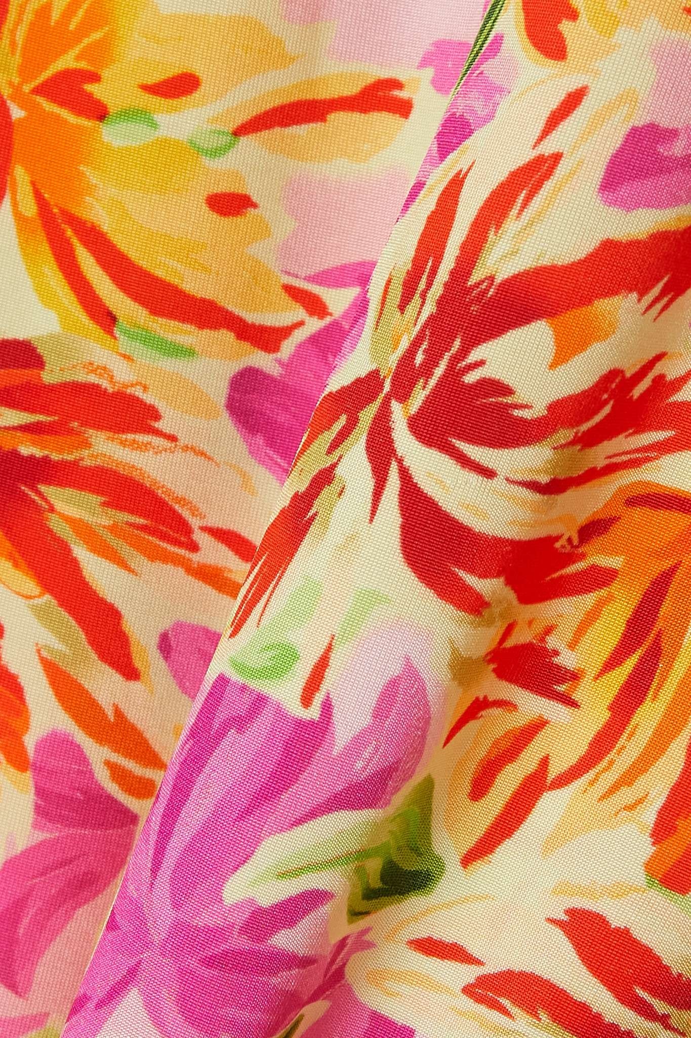 Floral-print stretch-jersey straight-leg pants - 4