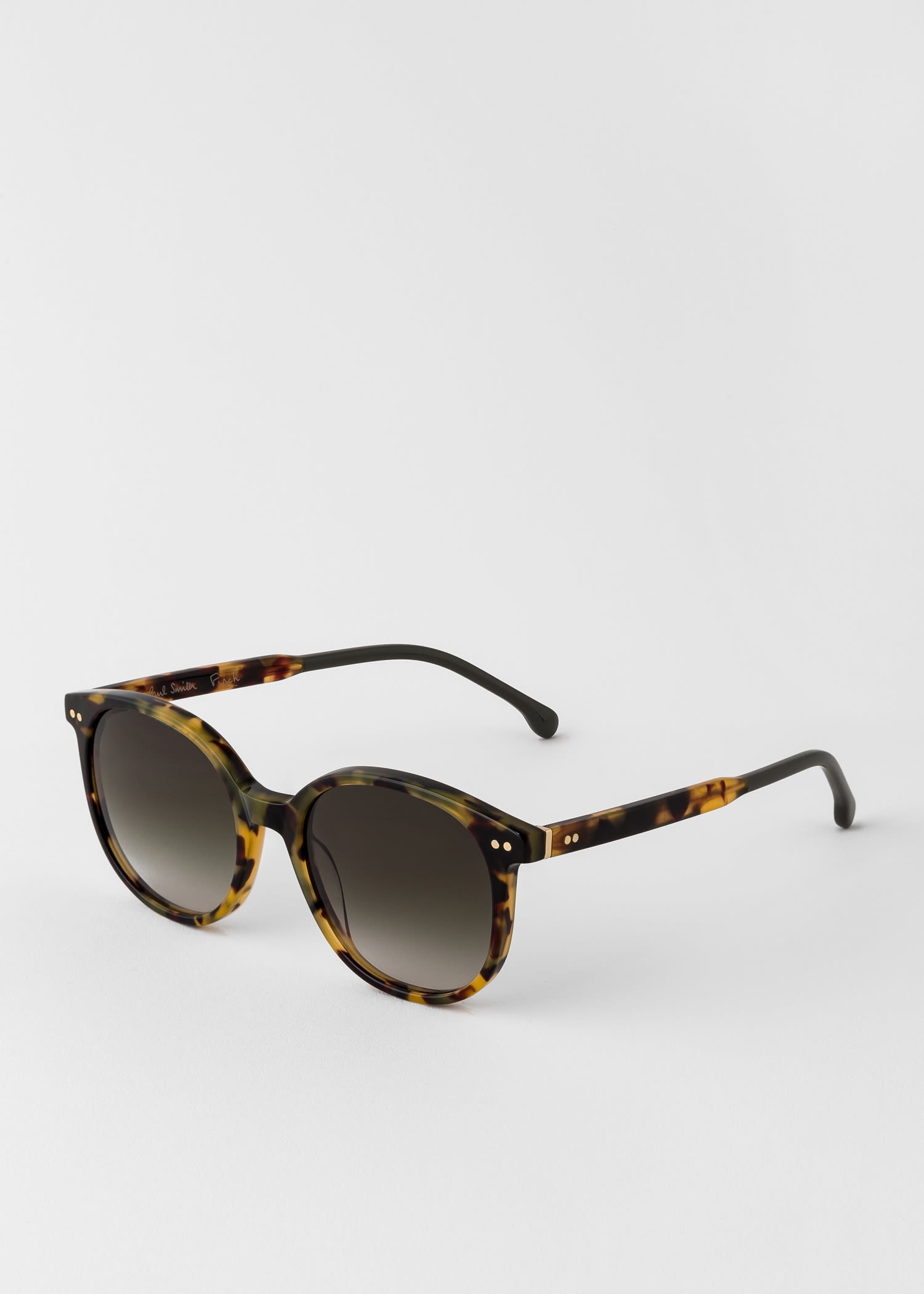 Havana Khaki 'Finch' Sunglasses - 5