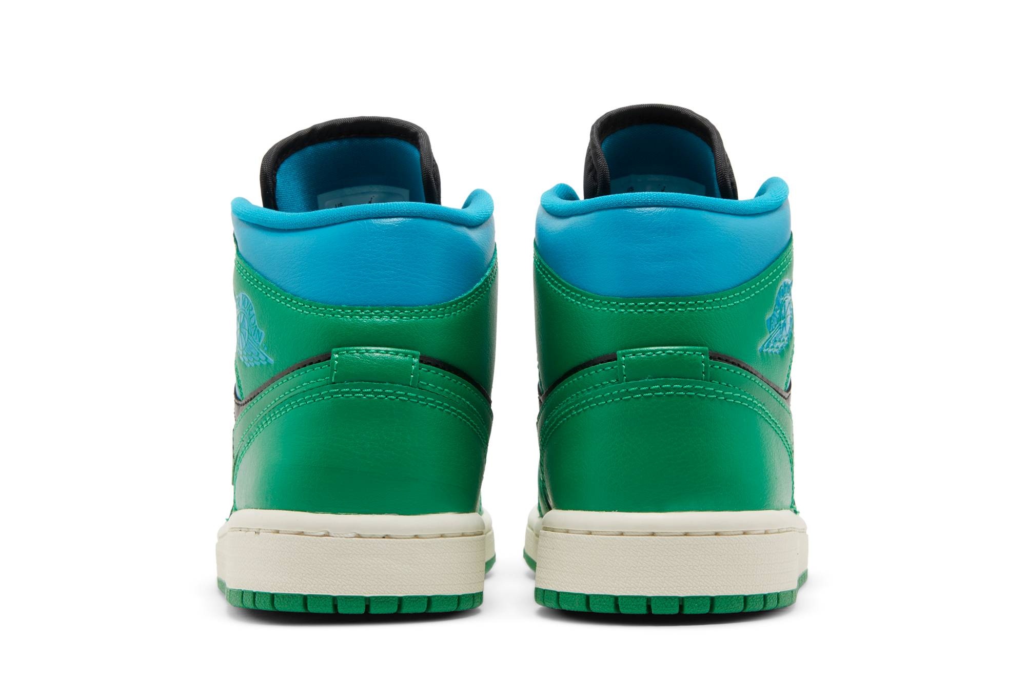 Wmns Air Jordan 1 Mid 'Lucky Green Aquatone' - 6