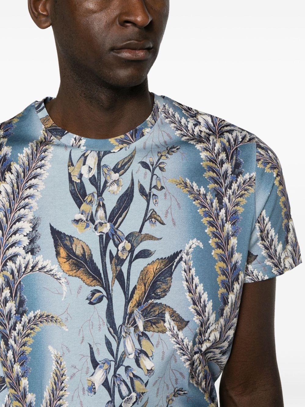 botanical-print cotton T-shirt - 5