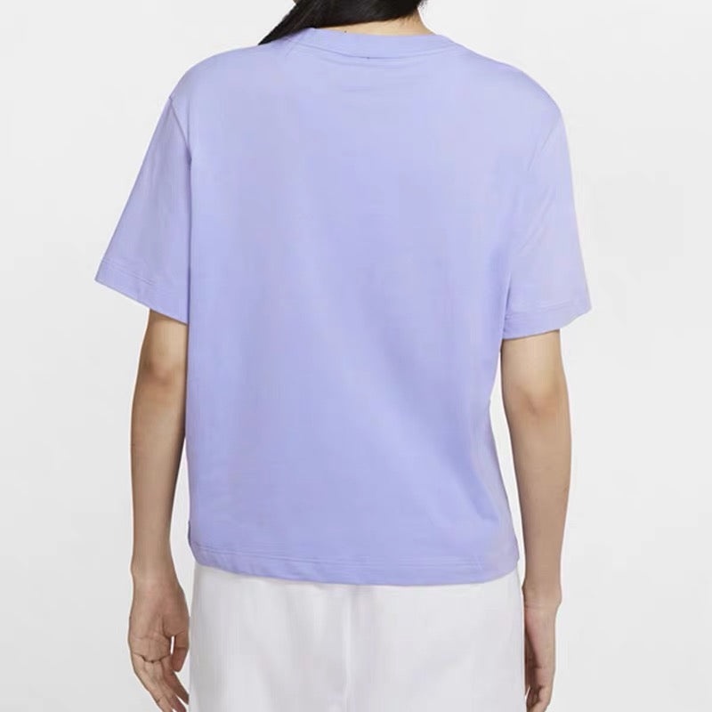 (WMNS) Nike Sportswear Essentials Embroidery Logo 'Light Purple' CT2588-569 - 5
