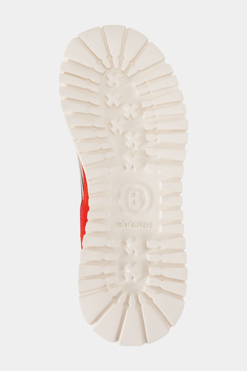 Malaga Sneaker in Coral/Pink/Beige 6