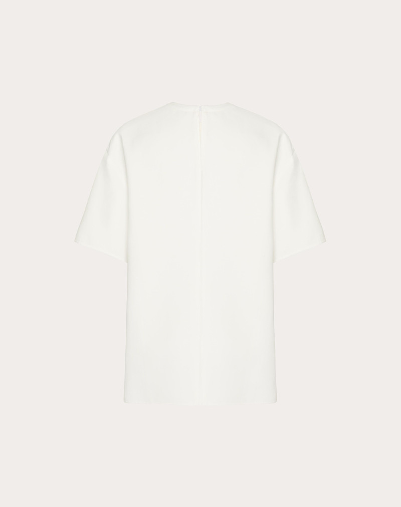 Valentino TOP IN LIGHT DOUBLE SPLITTABLE GABARDINE outlook
