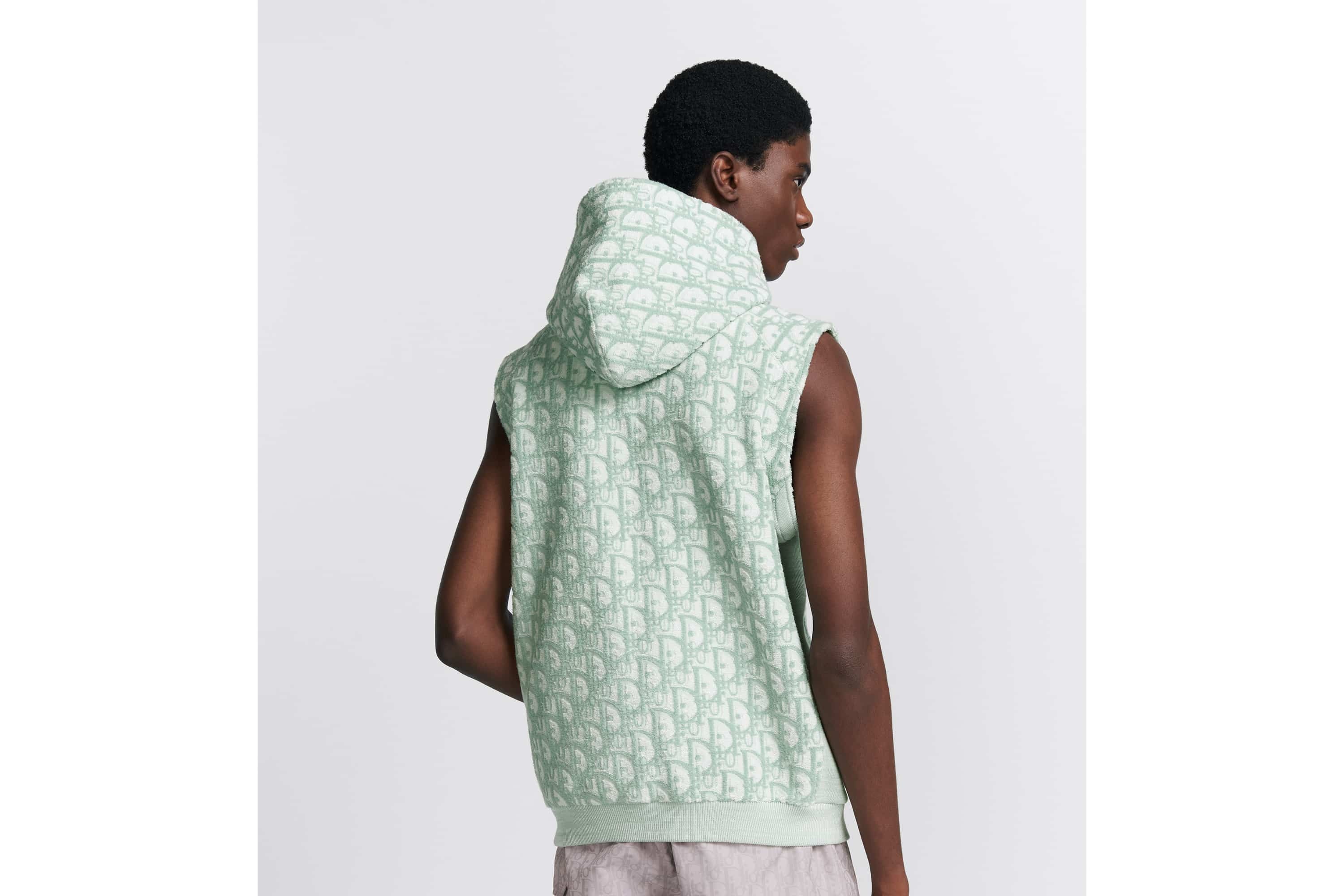 Dior Oblique Sleeveless Hooded Sweatshirt - 4