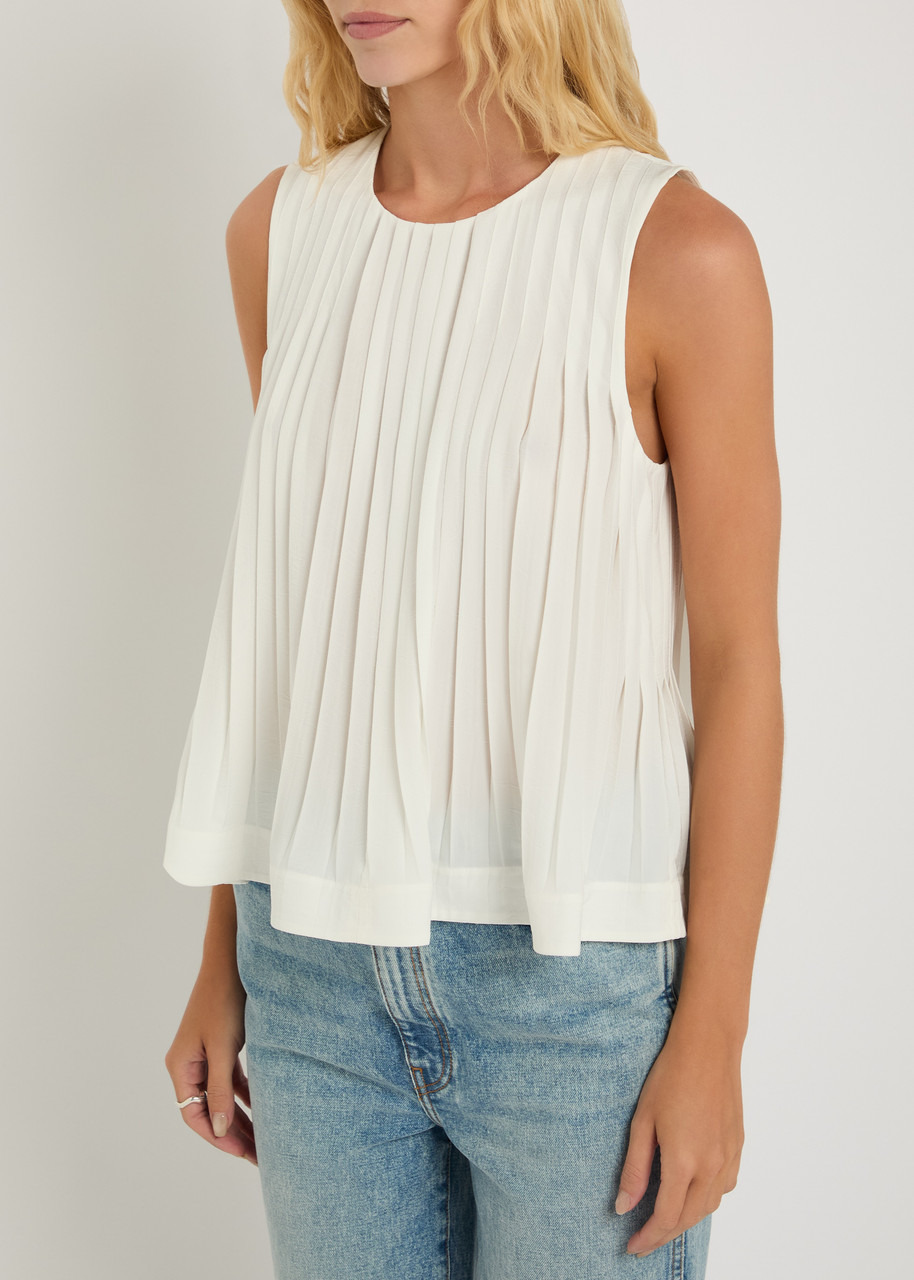Vince Pleated Woven top - 2