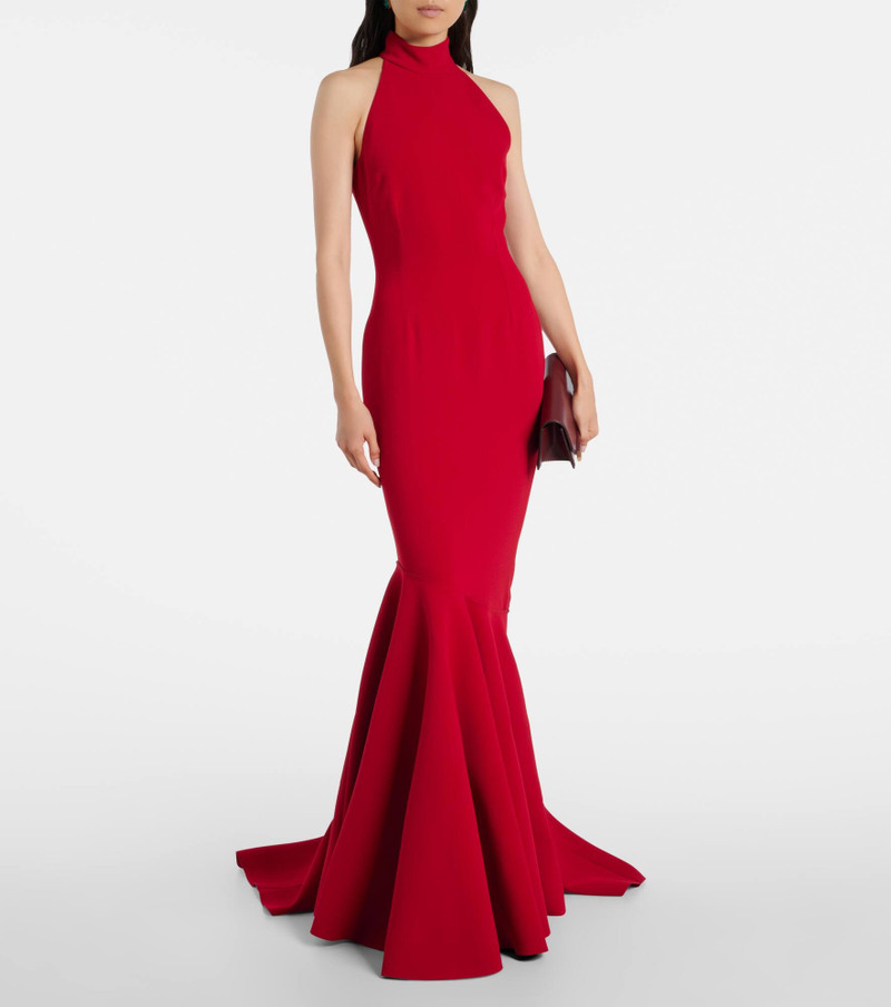 SOLACE LONDON Kerra halterneck gown outlook