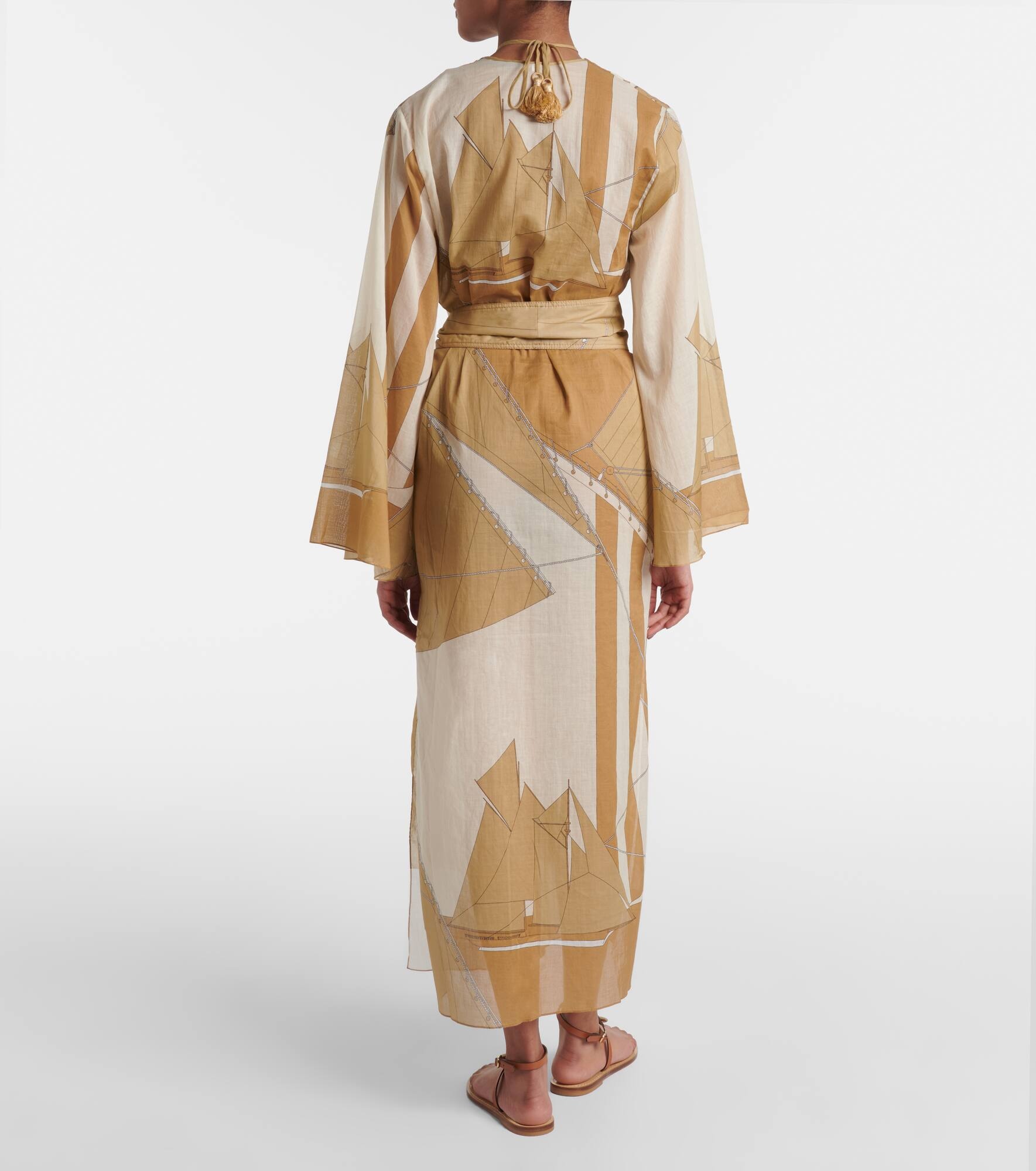 Aqua Cruiser cotton voile kaftan - 3
