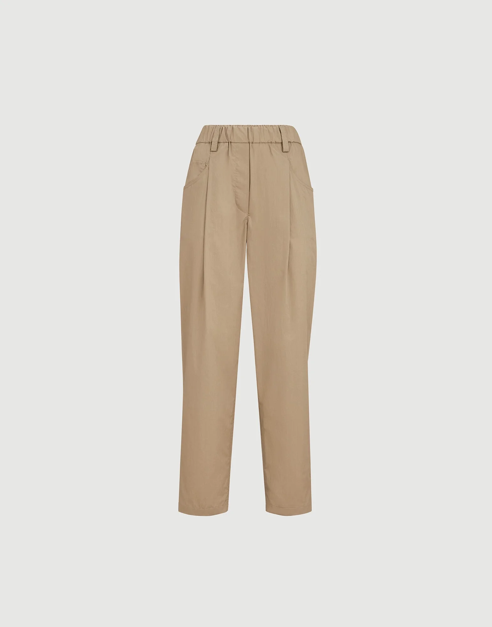 Lightweight poplin five-pocket track trousers with monili - 1