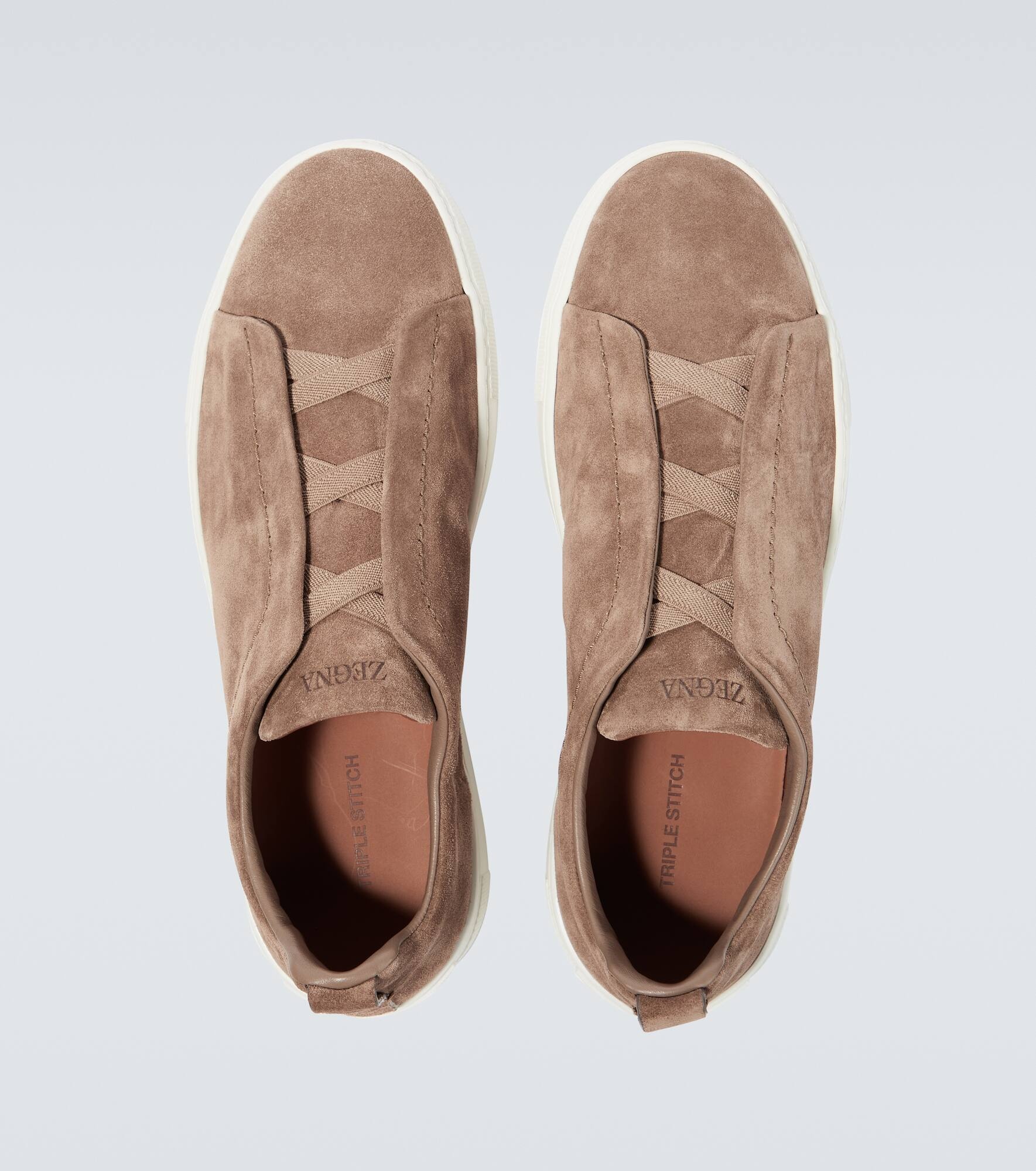 Triple Stitch suede sneakers - 4