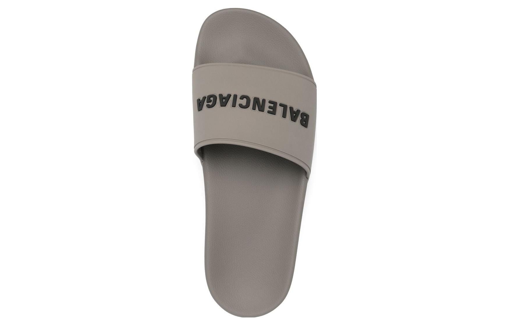 (WMNS) Balenciaga Pool Slides 'Grey Rubber' 565547W1S801010 - 3