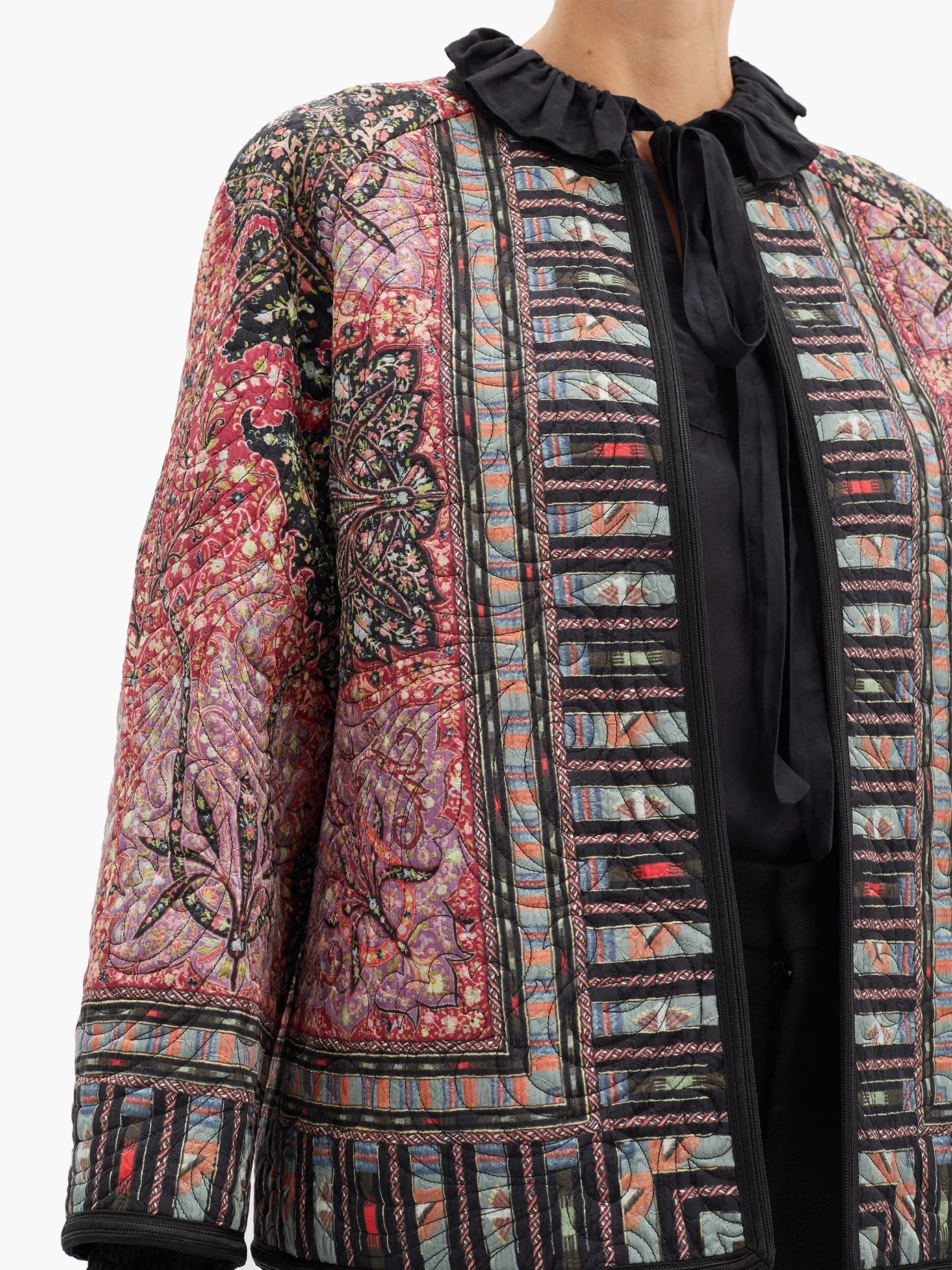 Brumby floral-print quilted jacket - 3