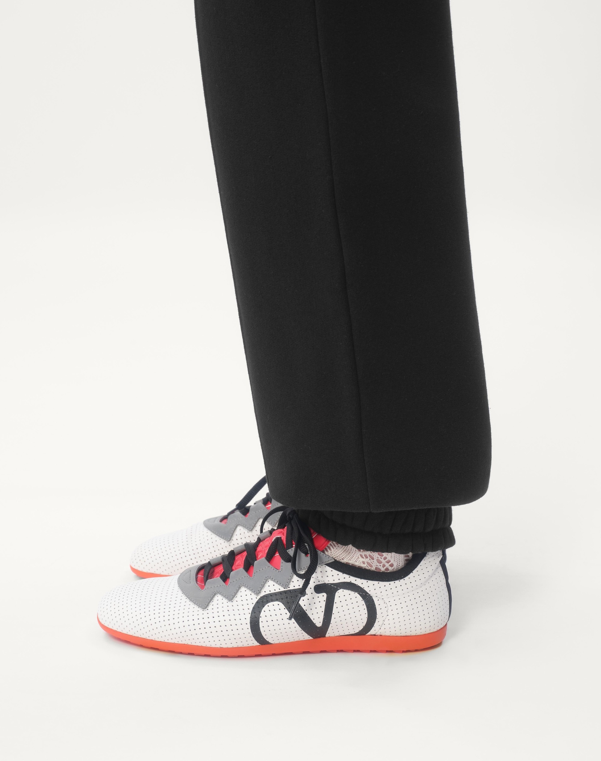 COTTON JOGGING PANTS WITH CHEZ VALENTINO PATCH - 3