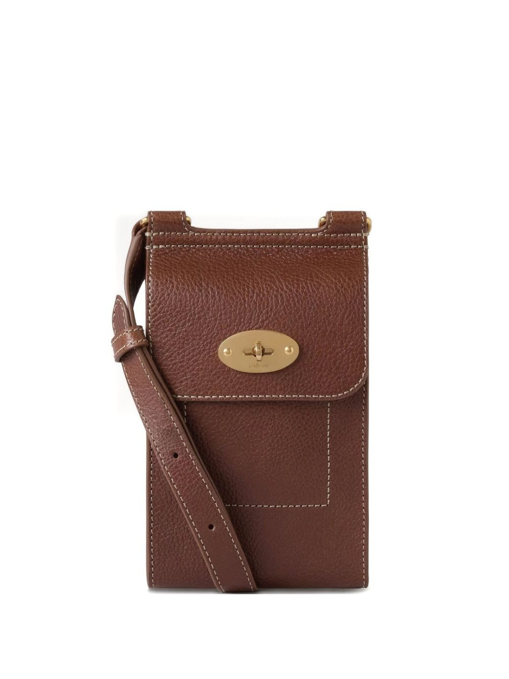 leather-trimmed messenger bag - 1