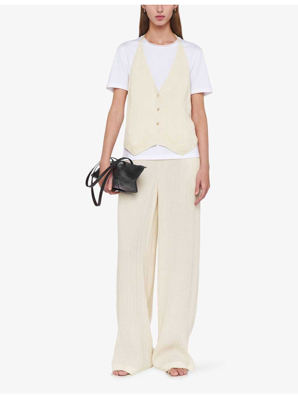 Mawn Wide-Leg Mid-Rise Viscose and Silk-Blend Trousers - 2