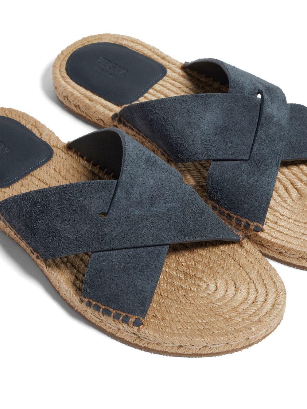 crossover-strap suede espadrilles - 5