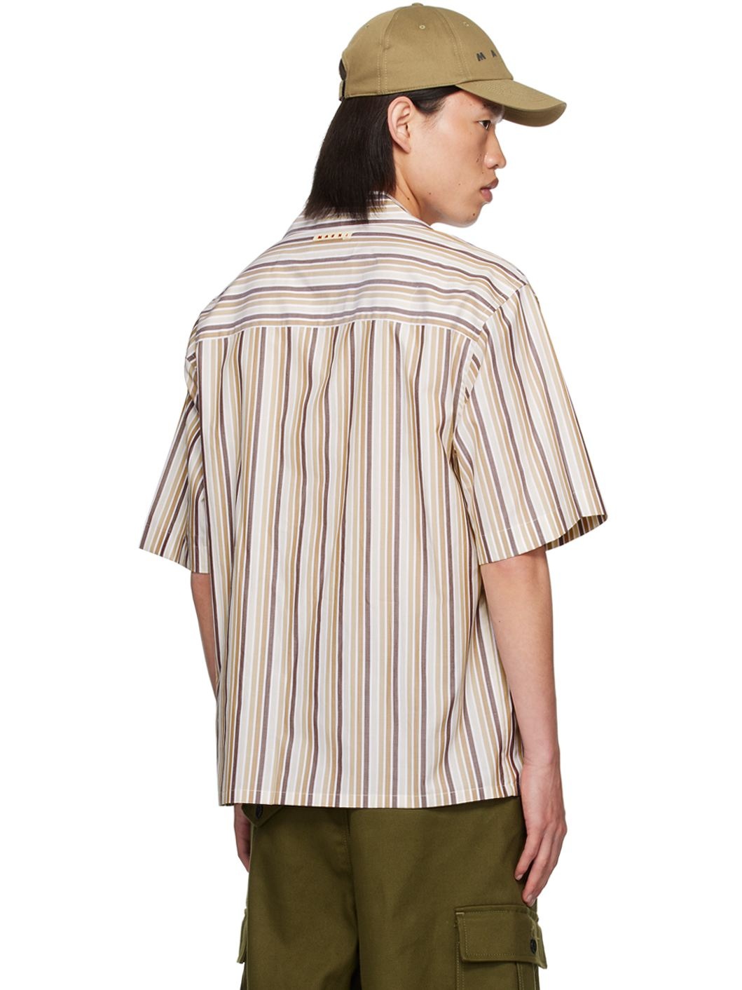 Brown Striped Shirt - 3