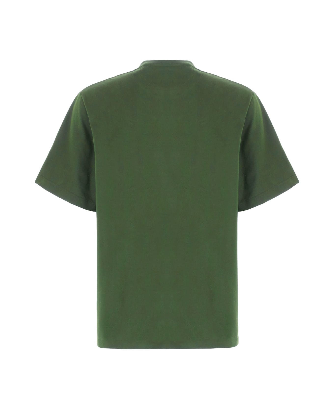 【送料&関税込】Fendi Olive Green Cotton T-shirt FENDI Olive Green Cotton T-shirt | italist | REVERSIBLE