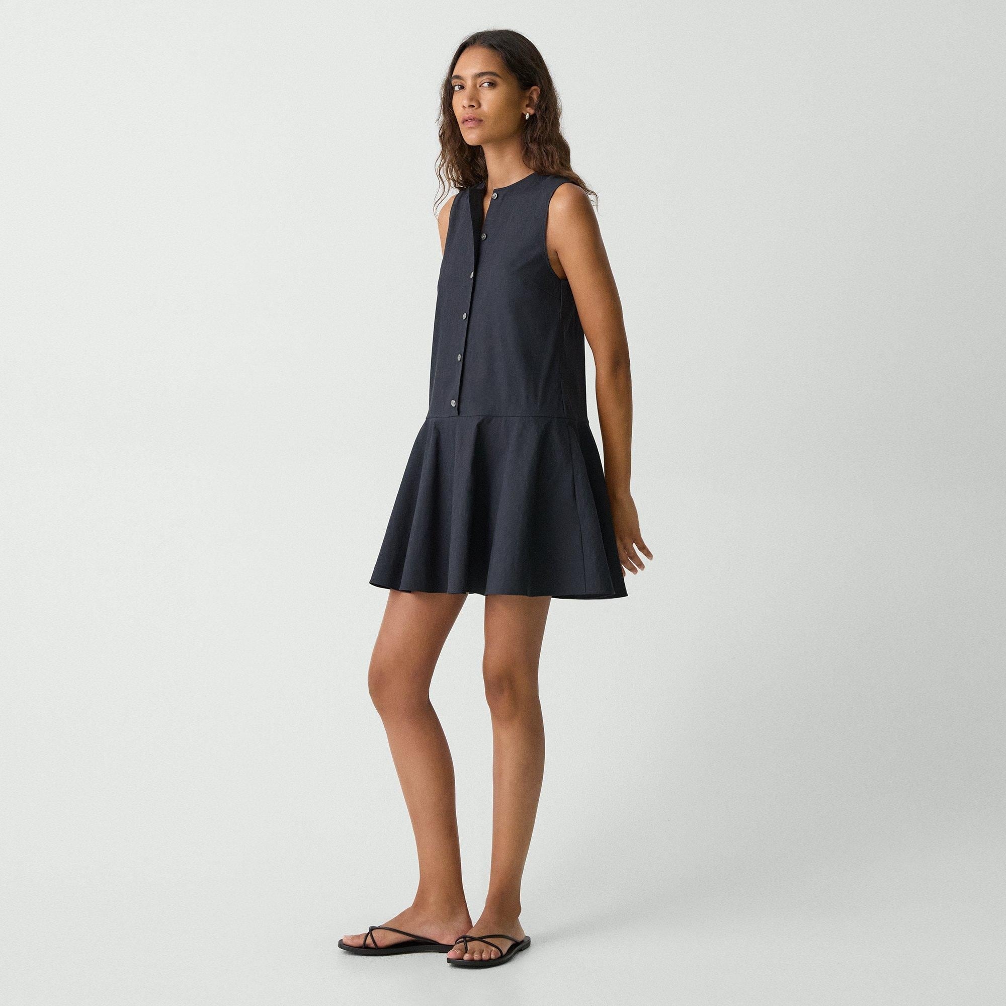 Sleeveless Mini Dress in Good Linen - 3
