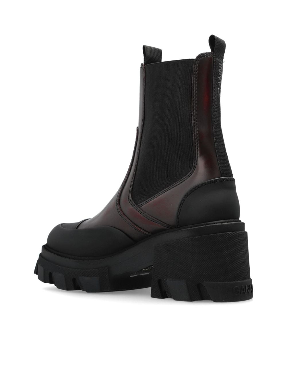 【Ganni】 Fauxレザー Chelseaブーツ GANNI faux-leather chelsea boots | REVERSIBLE