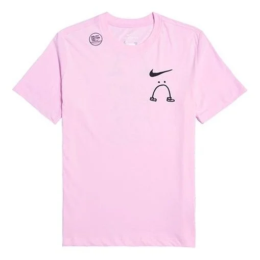 Nike I Can 't Feel My Legs Solgan Sports TEE Men Pink/Red CK9460-663 - 1