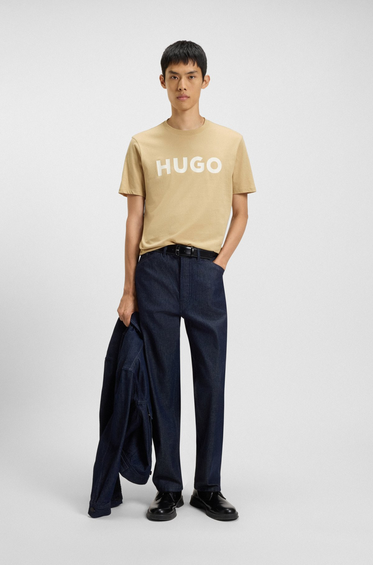 REGULAR-FIT T-SHIRT IN COTTON JERSEY WITH LOGO ARTWORK - 4