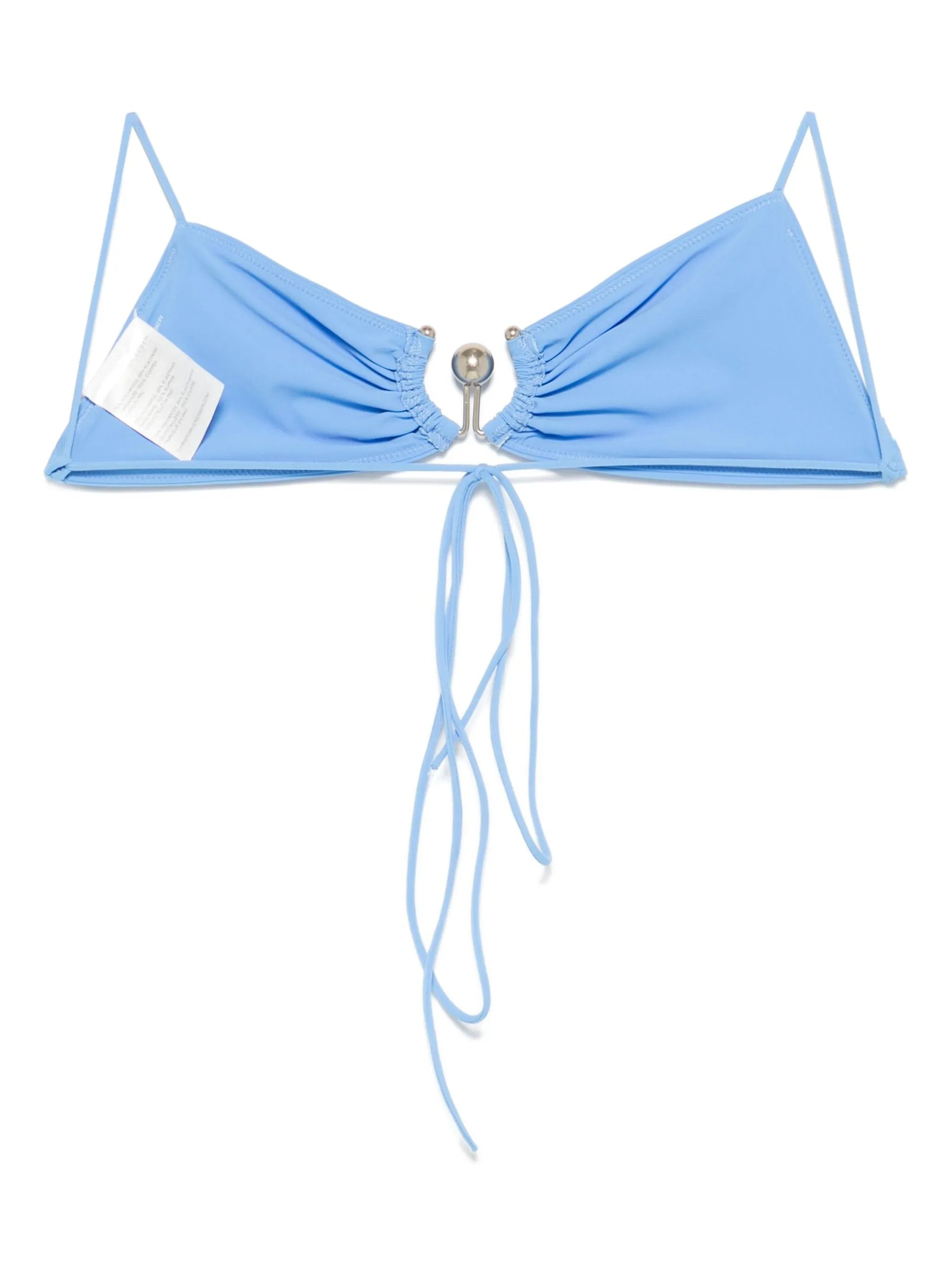 ruched orbit bikini top - 2