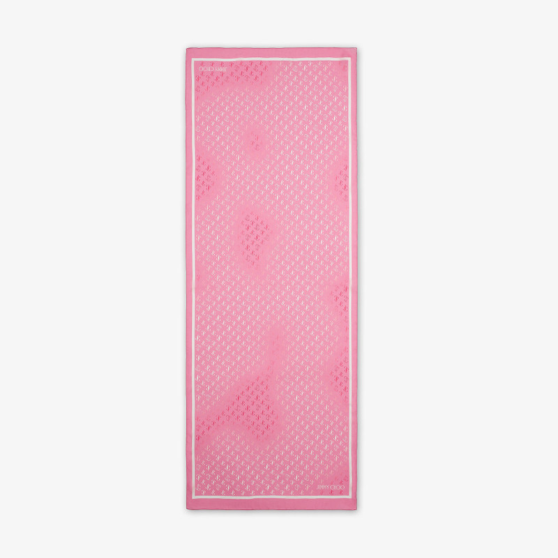 JIMMY CHOO Doris
Candy Pink Silk Stole with Printed JC Monogram outlook
