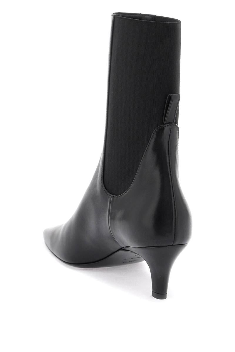 TOTÊME MID HEEL LEATHER BOOTS - 3