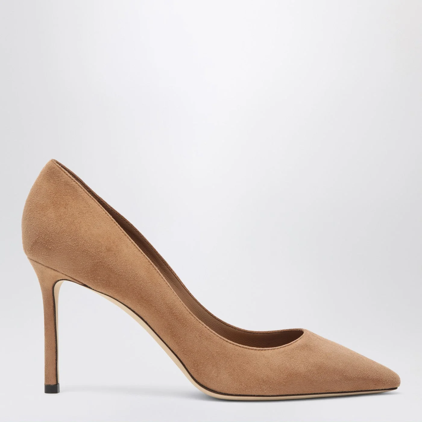 Romy 85 pumps in toffee colour suede - 1