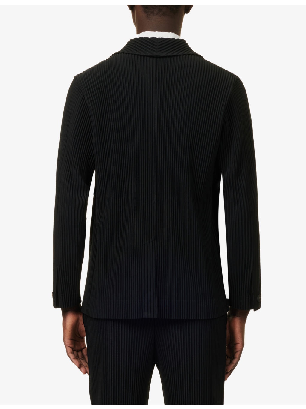 Basics Notch-Lapels Slim-Fit Knitted Blazer - 4