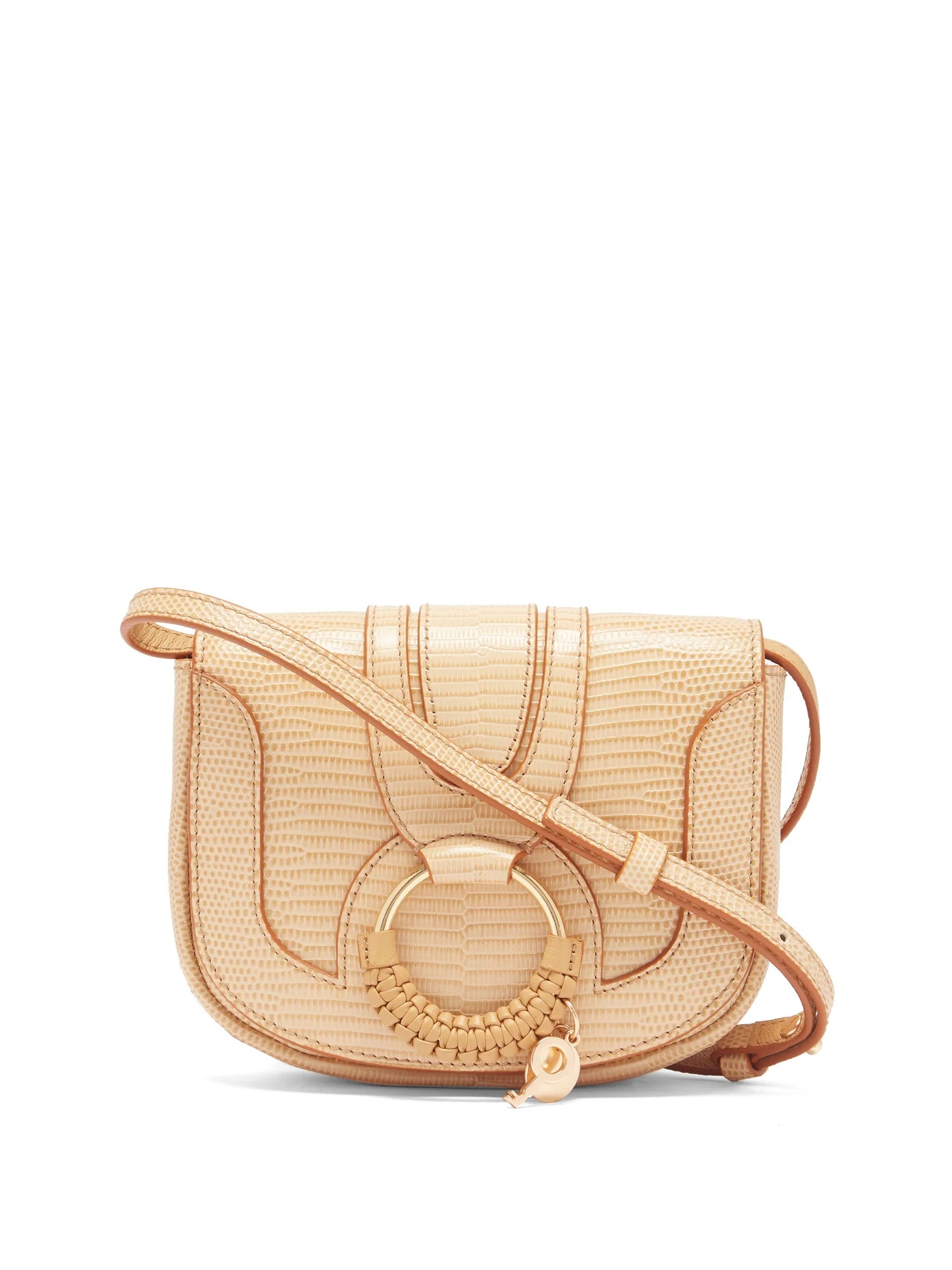 Hana mini lizard-effect leather cross-body bag - 1