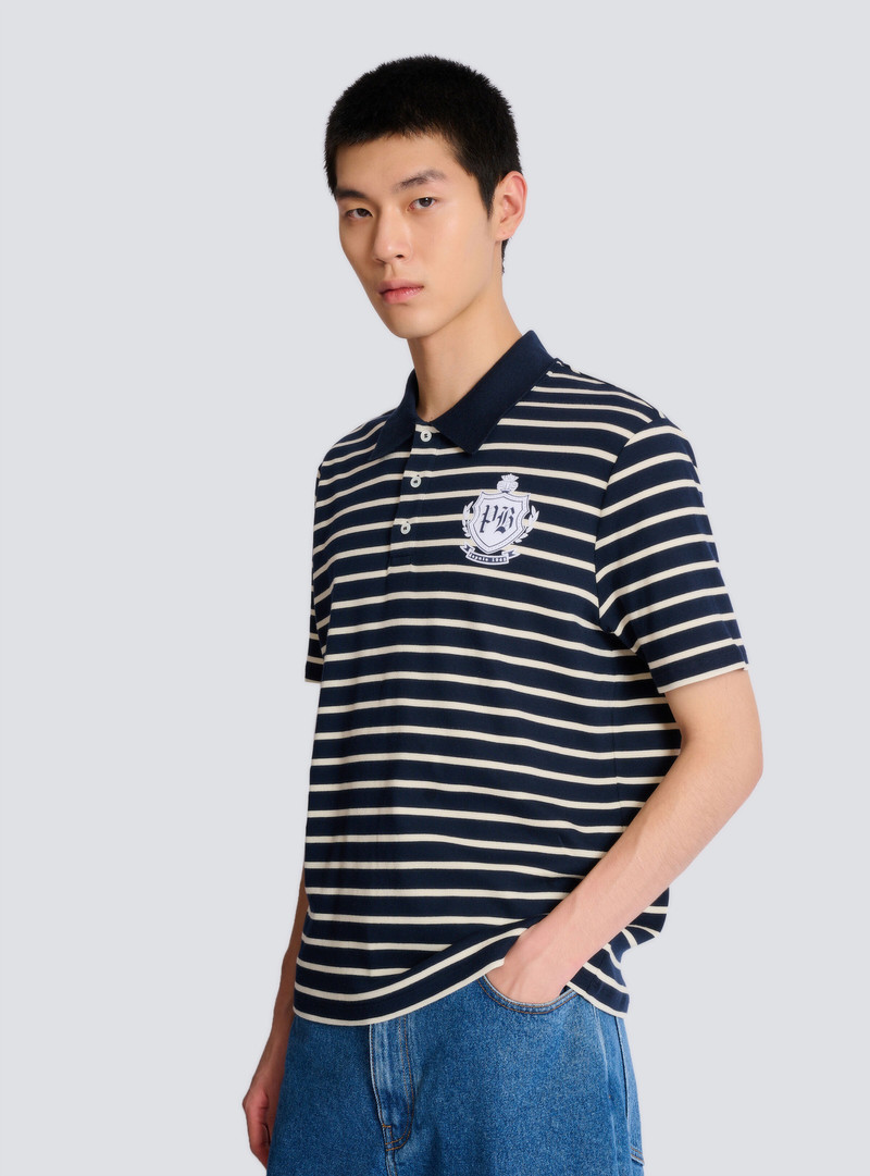 Striped College Emblem polo 6