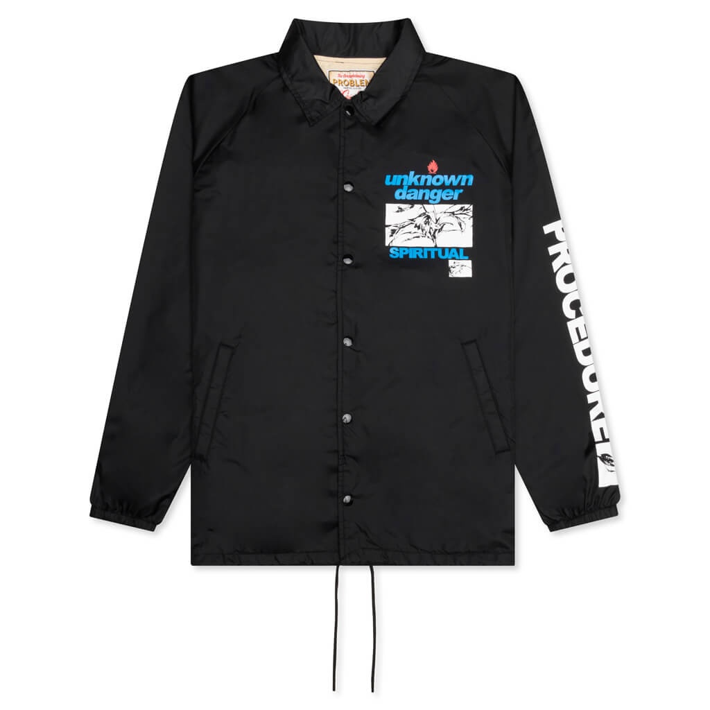 UNKNOWN COACH JACKET - BLACK - 1