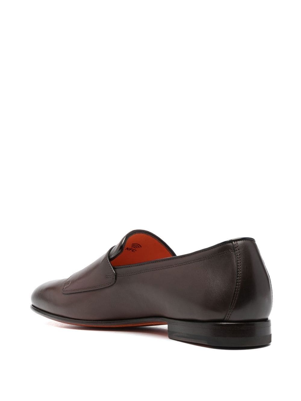 double-buckle leather shoes - 3