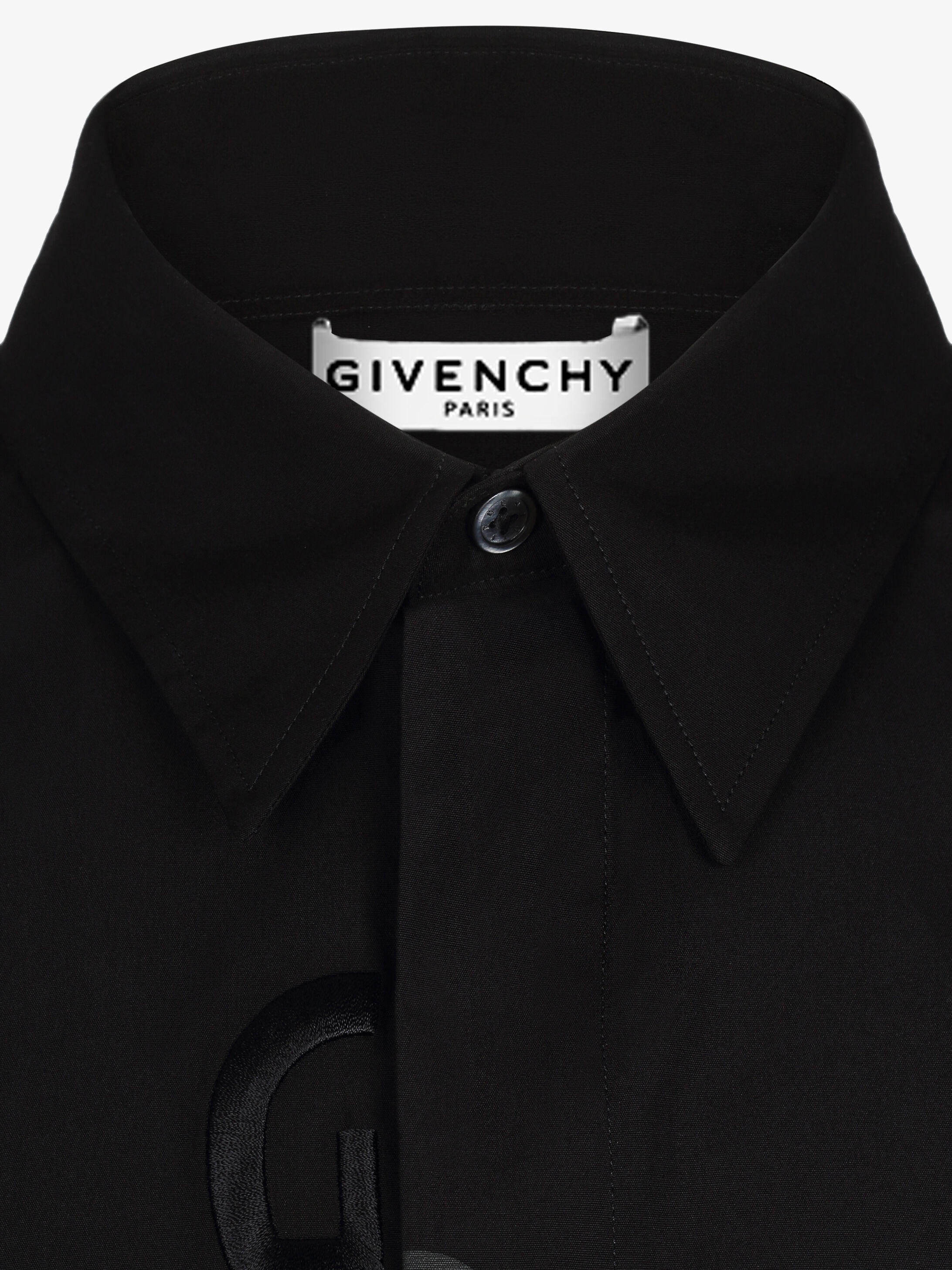 GIVENCHY Split embroidered shirt in cotton - 5