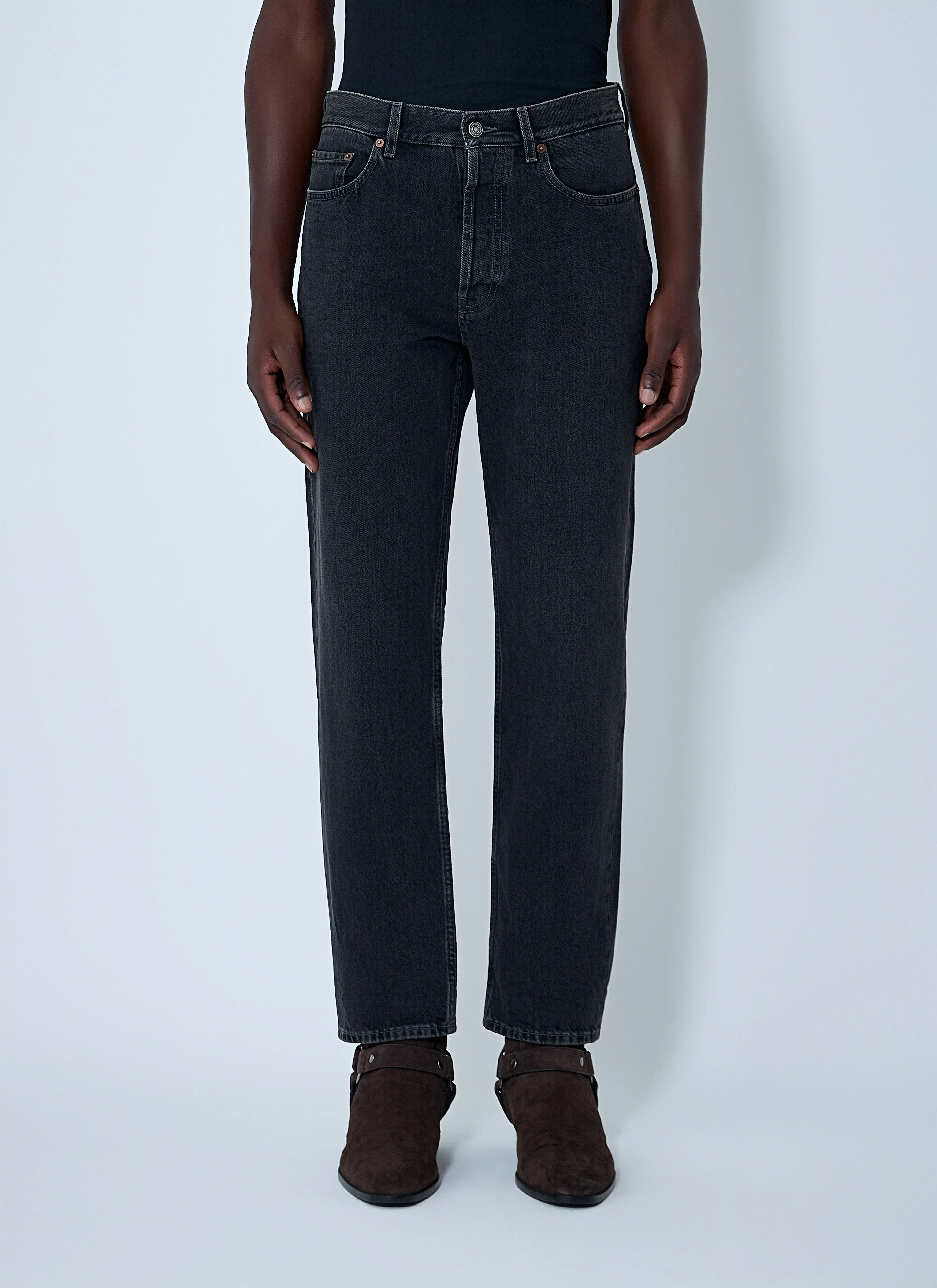 Straight-Leg Denim Jeans - 1