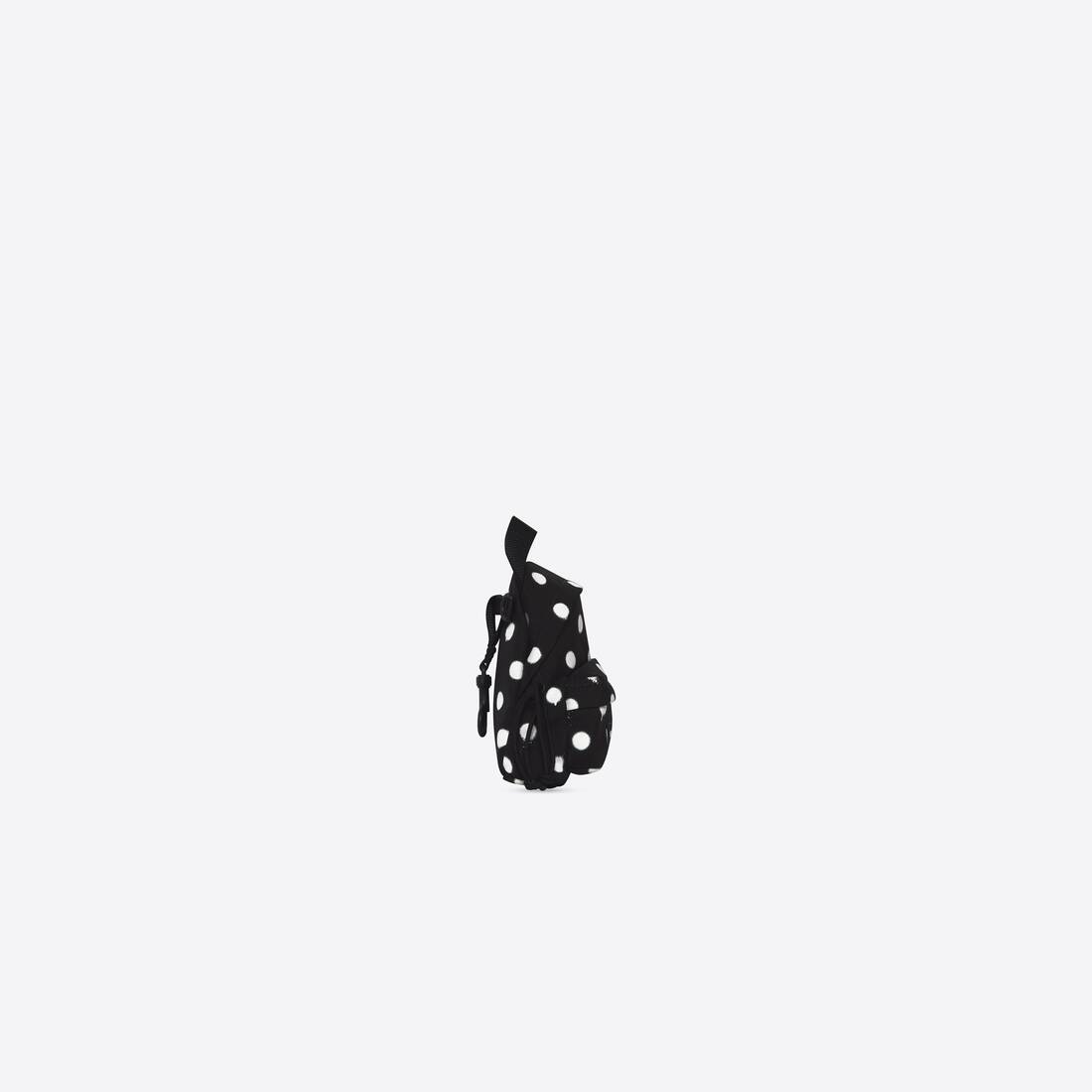 Women's Explorer Mini Backpack Sprayed Polka Dots Printed in Black - 3