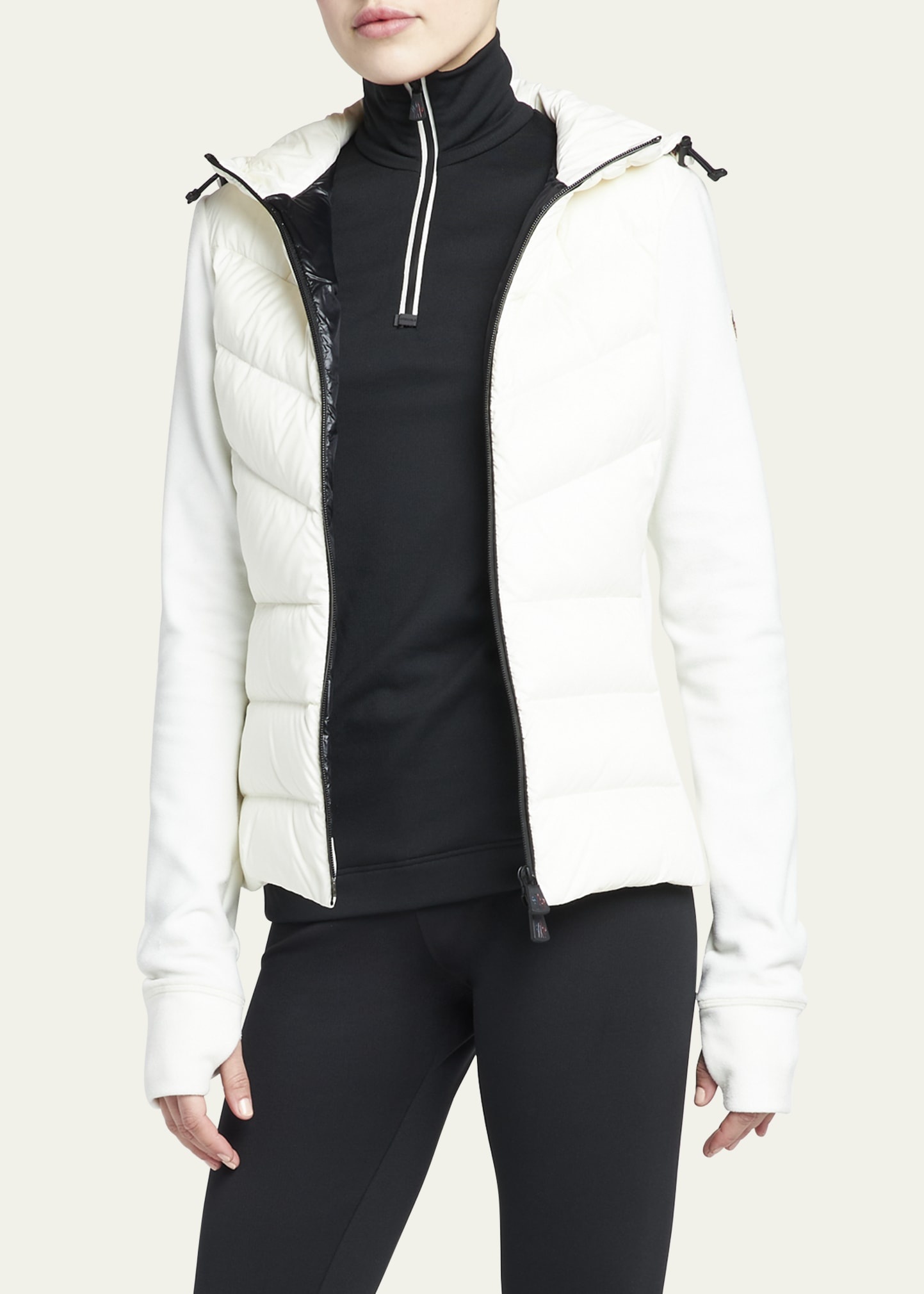Puffer Zip-Up Cardigan - 4