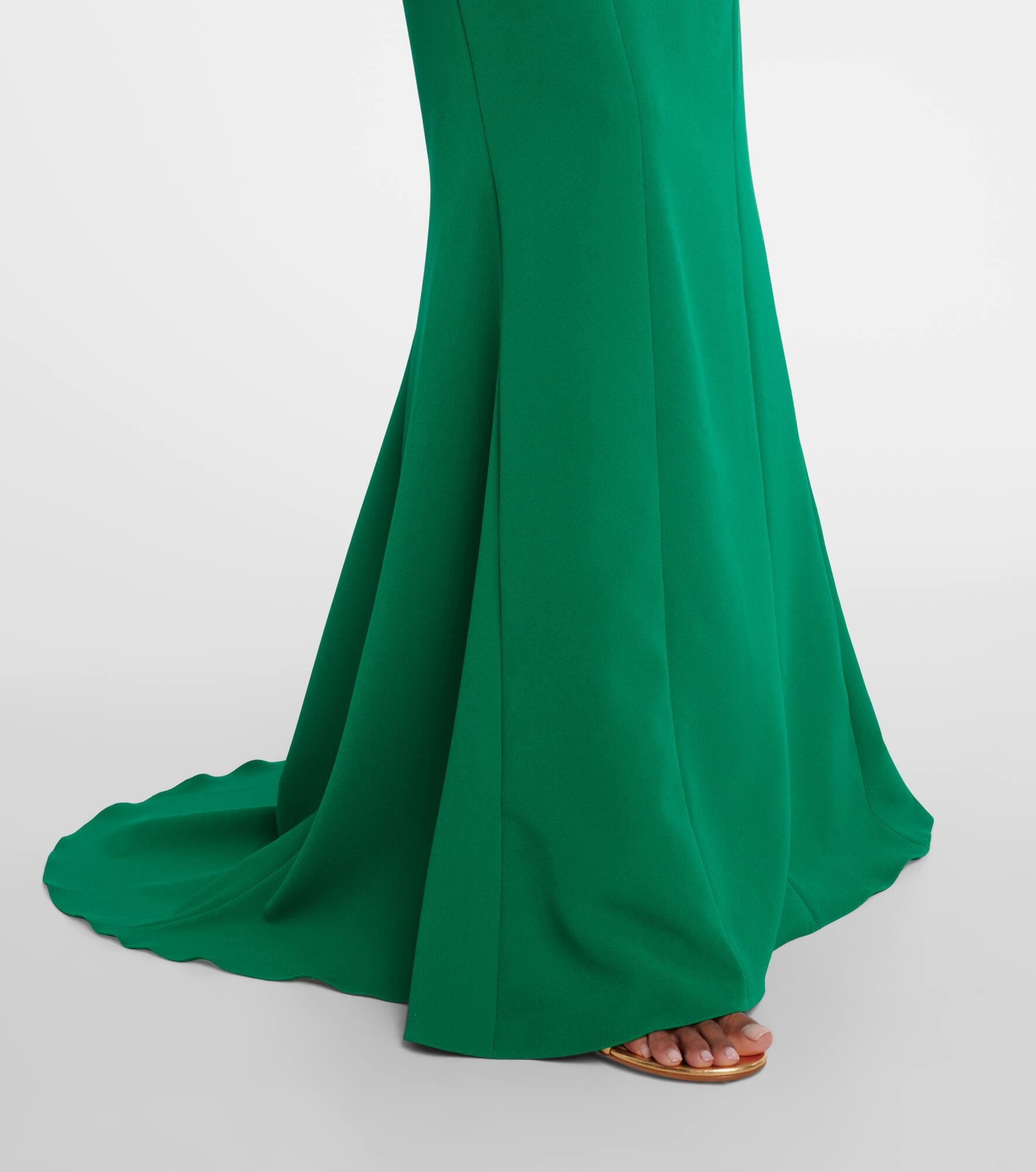 Angelina strapless crêpe gown - 5
