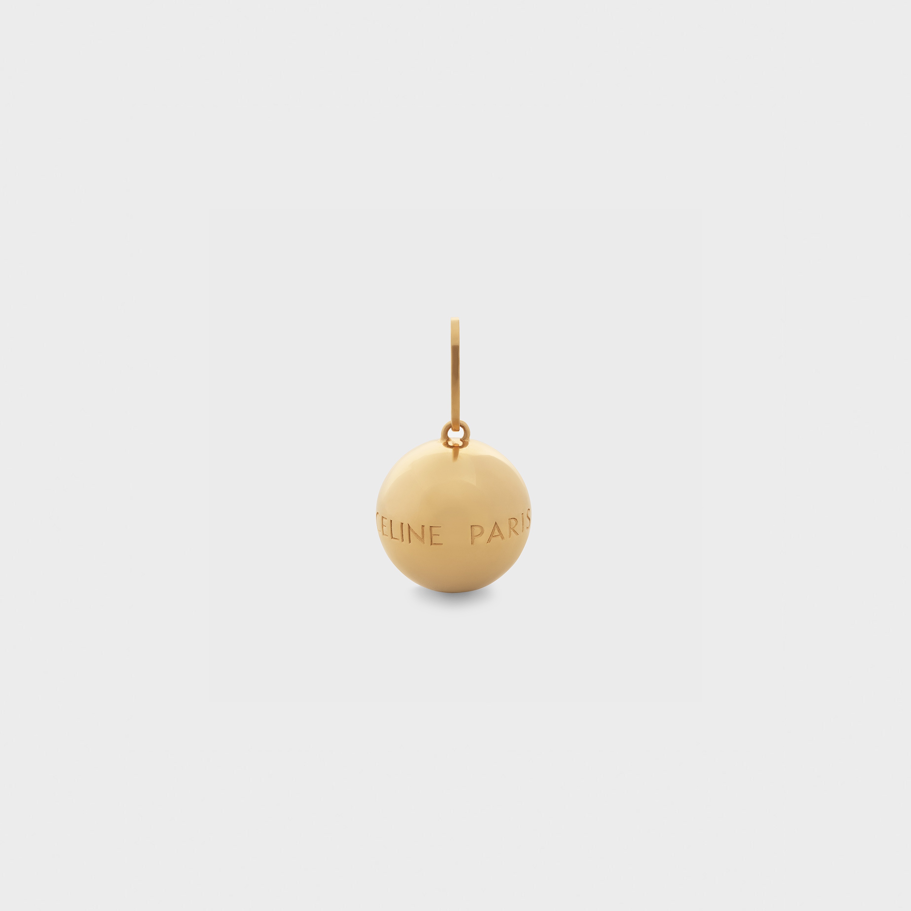 CELINE SEPARABLES BOULE CELINE PARIS PENDANT IN BRASS WITH GOLD FINISH - 3